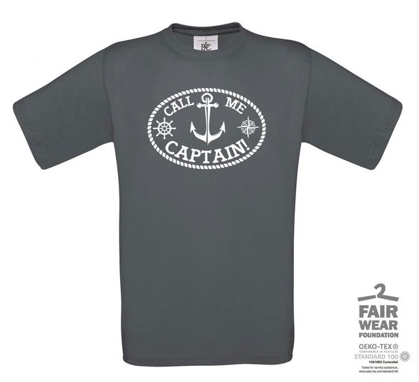 T-shirt "Call me Captain" Nautical Design