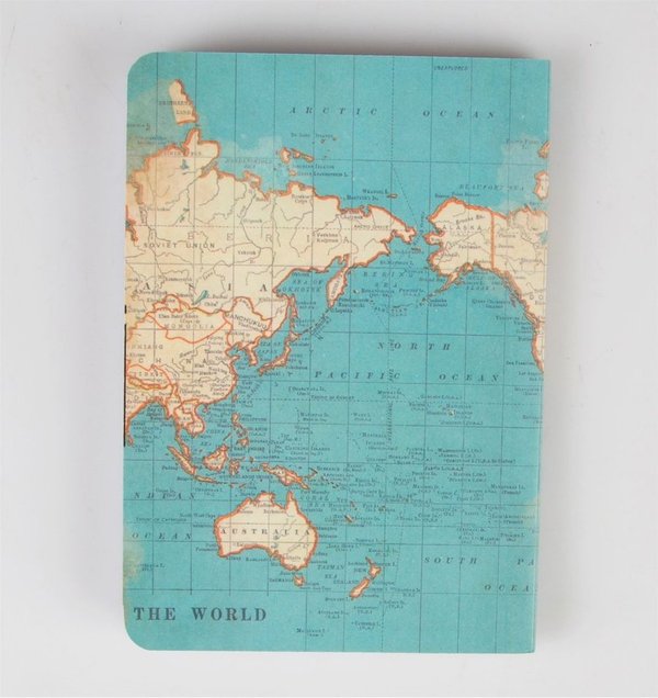 Mini Notizbuch "The World"